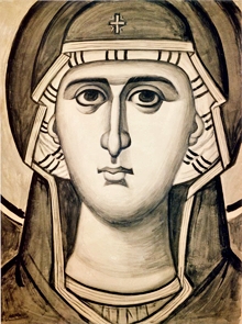 Photios Kontoglou's Platytera icon of the Virgin Mary